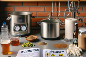 Los secretos de la higiene en la elaboración de cerveza casera.